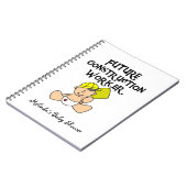 未来の建設作業員のカスタムのノート ノートブック (左側)