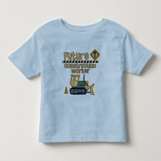 未来の建設作業員のTシャツおよびギフト トドラーTシャツ (正面)