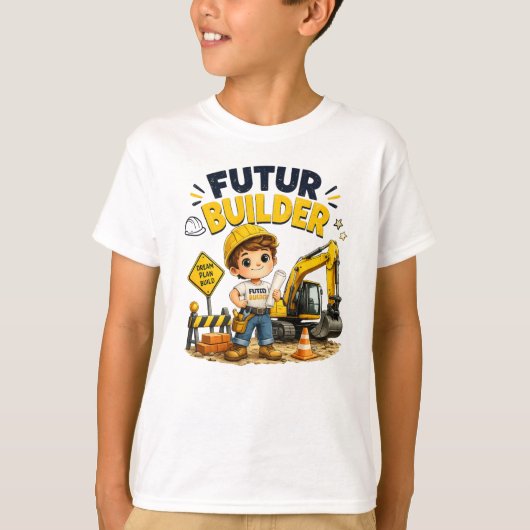 未来の建設者 Tシャツ (正面)