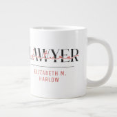 未来の弁護士の名前 名前入りギフト ジャンボコーヒーマグカップ (右)