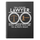 未来の弁護士裁判所の法科の学生学生弁護士のstu ノートブック (正面)