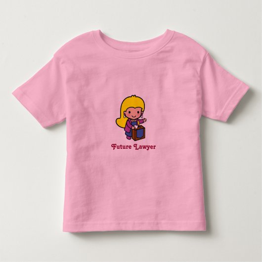 未来の弁護士 – 少女 トドラーTシャツ (正面)