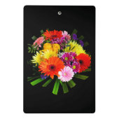 未来の引用文カスタムフォト文字フラワーイメージ ミニクリップボード (裏面)