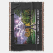 未来の引用文投げ毛布 スローブランケット (正面縦)