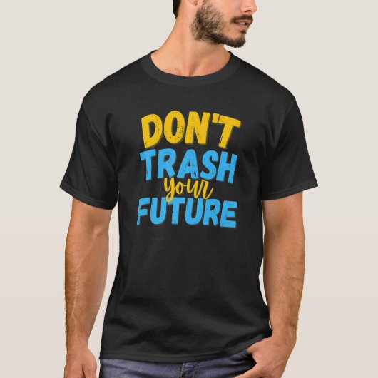 未来の引用文 Tシャツ (正面)