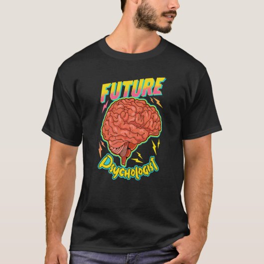 未来の心理学者 認知心理療法 マインドB Tシャツ (正面)