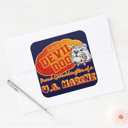 未来の悪魔 スクエアシール (封筒)