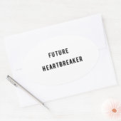 未来の悲鳴 楕円形シール (封筒)