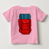 未来の探検家TSHIIRT ベビーTシャツ (裏面)