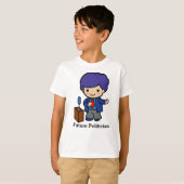 未来の政治家/スピーカー(青い髪) Tシャツ (正面フル)