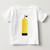 未来の救助のダイバー ベビーTシャツ (裏面)