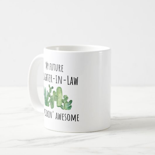 未来の新しい娘 コーヒーマグカップ (正面左)