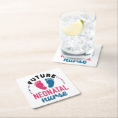 未来の新生児ナースNICU看護師 スクエアペーパーコースター (インサイチュ)