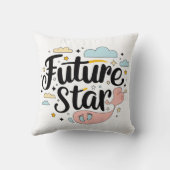 未来の星 – お洒落ベビーバンプ クッション (裏面)