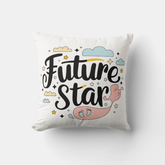 未来の星 – お洒落ベビーバンプ クッション (正面)