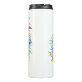 未来の書道夫人の熱帯花 タンブラー (裏面)