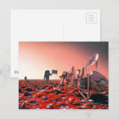 未来の有人火星作戦 ポストカード (正面/裏面)