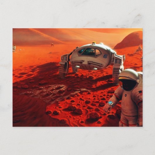 未来の有人火星 ポストカード (正面)