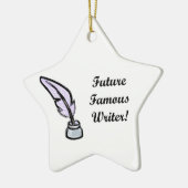 未来の有名な作家のオーナメント セラミックオーナメント (左)