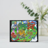 未来の木のプランター。 ポストカード (スタンド正面)