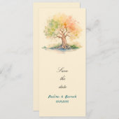 未来の木の台座の看板 招待状 (正面/裏面)