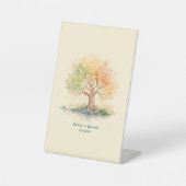 未来の木の台座徴候 台座サイン (正面)