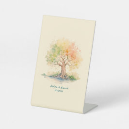 未来の木の台座徴候 台座サイン