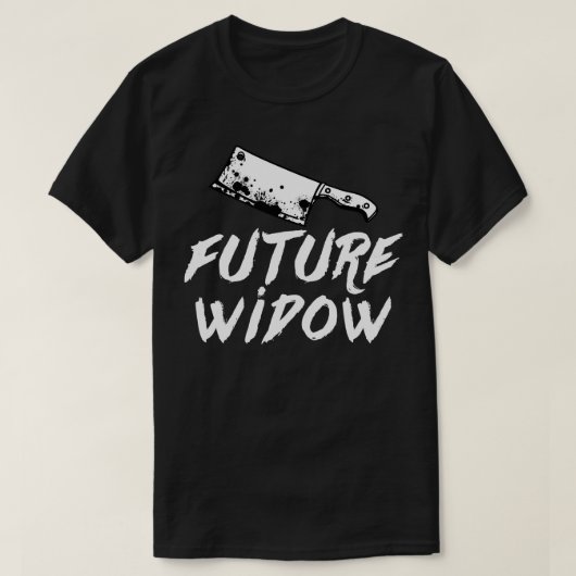 未来の未亡人の不気味なかわいいTシャツ Tシャツ (デザイン正面)
