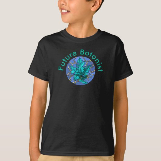 未来の植物学者 ティールプラント Tシャツ (正面)
