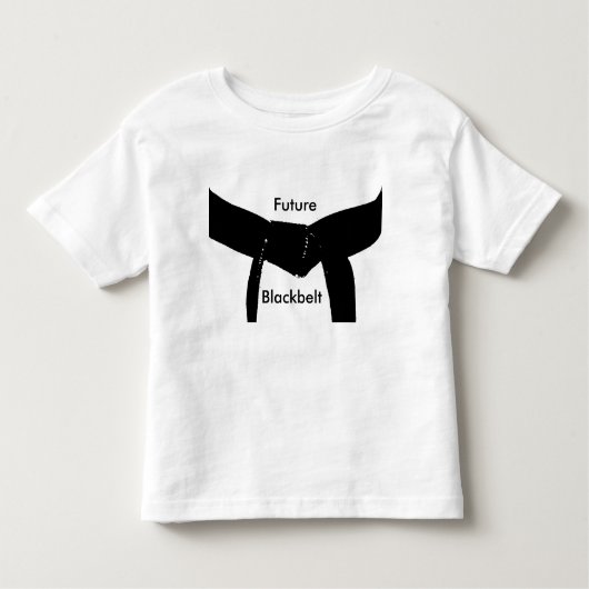 未来の武道の黒帯 トドラーTシャツ (正面)