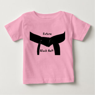 未来の武道の黒帯 ベビーTシャツ