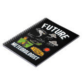 未来の気象学者ボーイズ女子ウェザーウォッチャー ノートブック (左側)