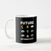 未来の気象学者　天気予報 コーヒーマグカップ (左)