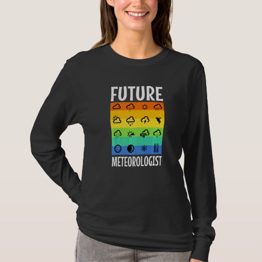 未来の気象学者 Tシャツ (正面)