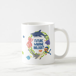 未来の海洋生物学者コーヒーマグ コーヒーマグカップ