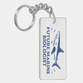 未来の海洋生物学者サメ愛好家 キーホルダー (正面左)