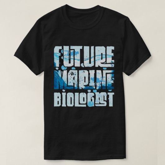 未来の海洋生物学者海学生生物学ギフト Tシャツ (デザイン正面)