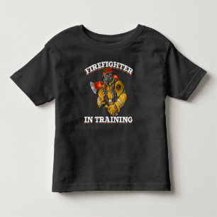 未来の消カッコいい防士少年少女消防士 トドラーTシャツ