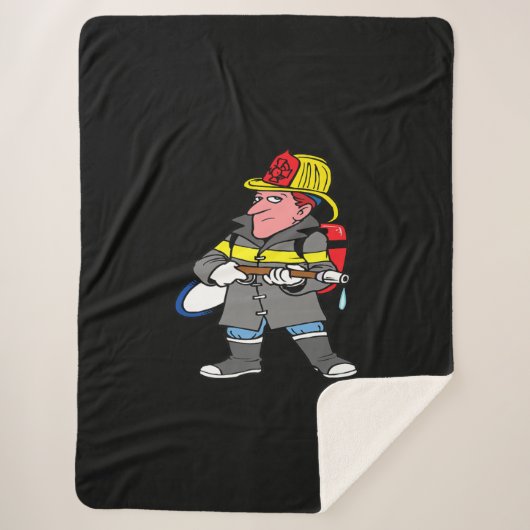 未来の消防士ホースジャケット&ヘルメットレスキュー シェルパブランケット (正面)