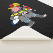 未来の消防士ホースジャケット&ヘルメットレスキュー シェルパブランケット (3/4)