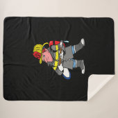 未来の消防士ホースジャケット&ヘルメットレスキュー シェルパブランケット (正面(横))