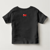 未来の消防士ロード子供ブラックTシャツ トドラーTシャツ (裏面)