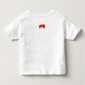 未来の消防士ロード子供Tシャツ トドラーTシャツ (裏面)