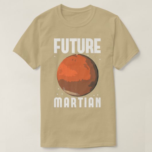未来の火星宇宙宇宙科学nasa tシャツ (デザイン正面)