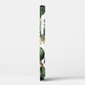 未来の熱帯の葉とタイポグラフィ Case-Mate iPhoneケース (裏面 / 左)