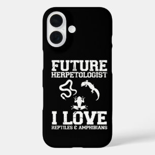 未来の爬虫類学者 両生類好き iPhone 16ケース