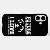 未来の爬虫類学者 両生類好き Case-Mate iPhoneケース (裏面 (横))