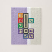 未来の物理学者のブロックパズル ジグソーパズル (縦)