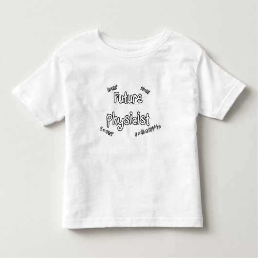 未来の物理学者 トドラーTシャツ (正面)
