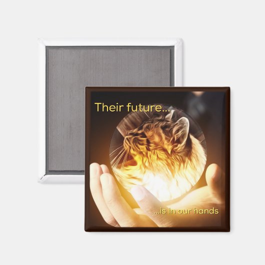 未来の猫たち マグネット (正面/裏面)